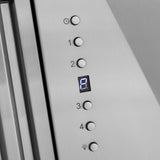 ZLINE Autograph Edition 36" Stainless Steel Range Hood with Stainless Steel Shell and Polished Gold Handle (8654STZ-36-G)