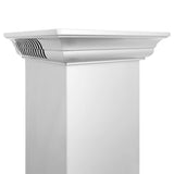 42" ZLINE CrownSound™Ducted Vent Wall Mount Range Hood in Stainless Steel with Built-in Bluetooth Speakers (KBCRN-BT-42)