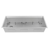 ZLINE 33 in. Garmisch Undermount Single Bowl Stainless Steel Kitchen Sink with Bottom Grid and Accessories (SLS-43)