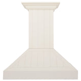 ZLINE 36" Ducted Vent Wooden Convertible Vent Wall Mount Range Hood in Cottage White (KPTT-36)