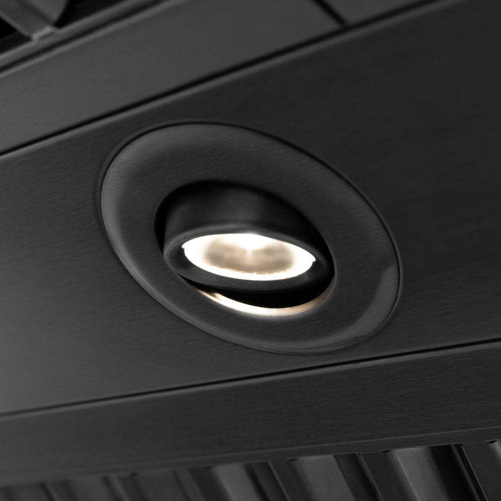 ZLINE 30" Black Stainless Steel Range Hood with Black Stainless Steel Handle (BS655-30-BS)