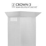 ZLINE Crown Molding Profile 3 for Wall Mount Range Hood (CM3-455/476/477/667/697)