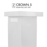 ZLINE Crown Molding Profile 5 for Wall Mount Range Hood (CM5-667/ 697-304)