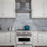 ZLINE 30 in. Designer Series Satin Stainless Steel Convertible Vent Wall Mount Range Hood (8KBS-30)