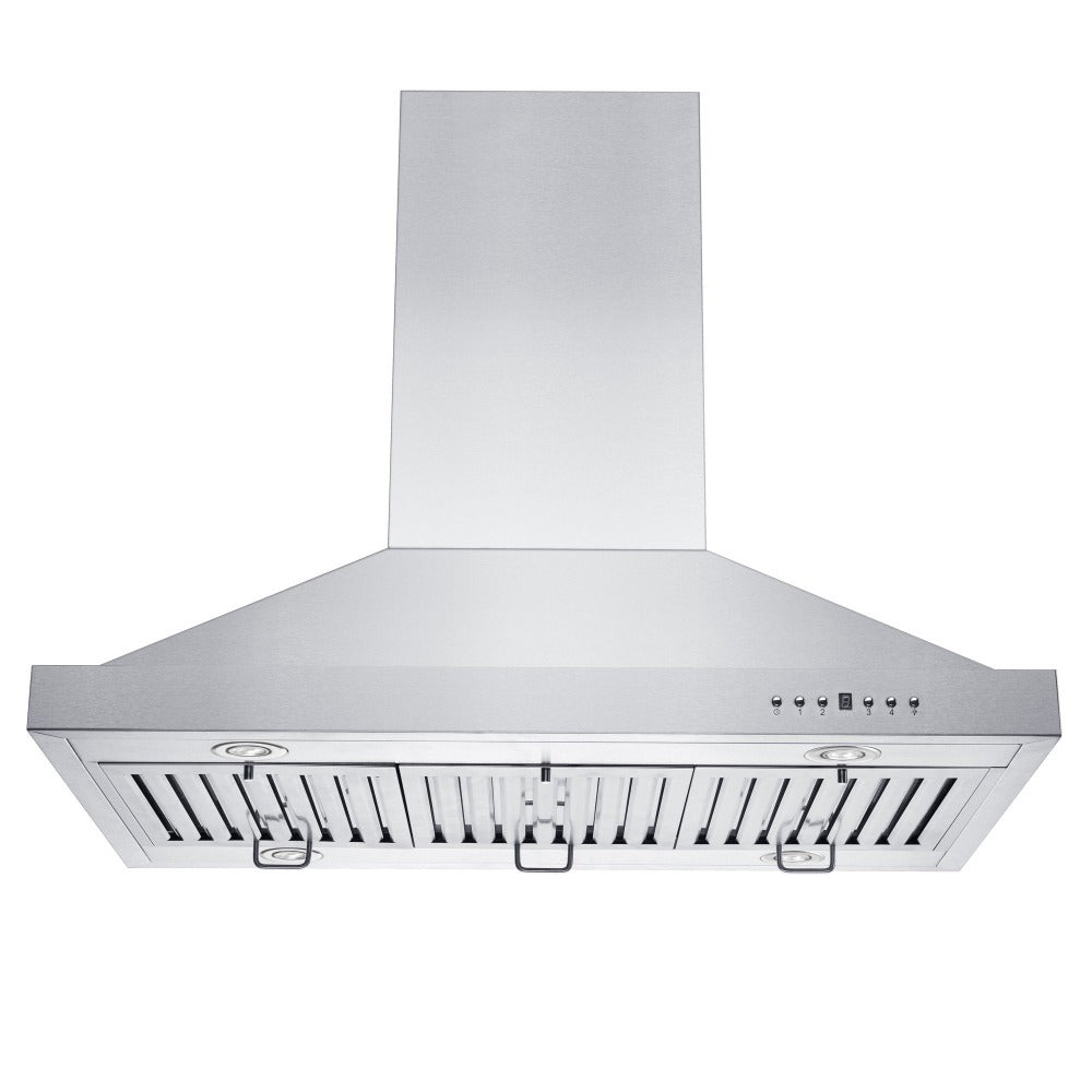 48 in. Ducted Island Mount Range Hood with Single Remote Blower in Stainless Steel (GL2i-RS-48-400)