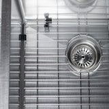 ZLINE 30 in. Meribel Undermount Single Bowl Satin Stainless Steel Kitchen Sink with Bottom Grid (SRS-30S)
