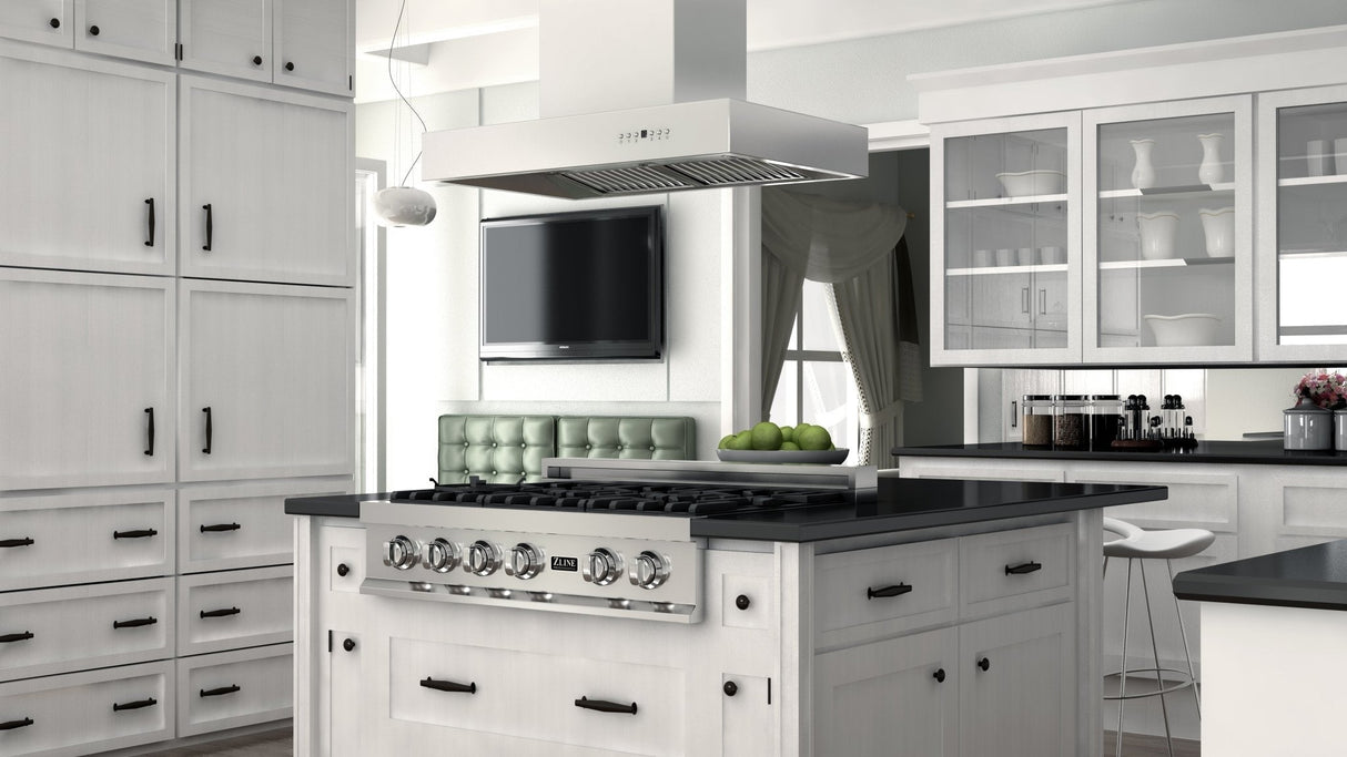 ZLINE 36 in. Ducted Outdoor Island Mount Range Hood in Stainless Steel (KECOMi-304-36)