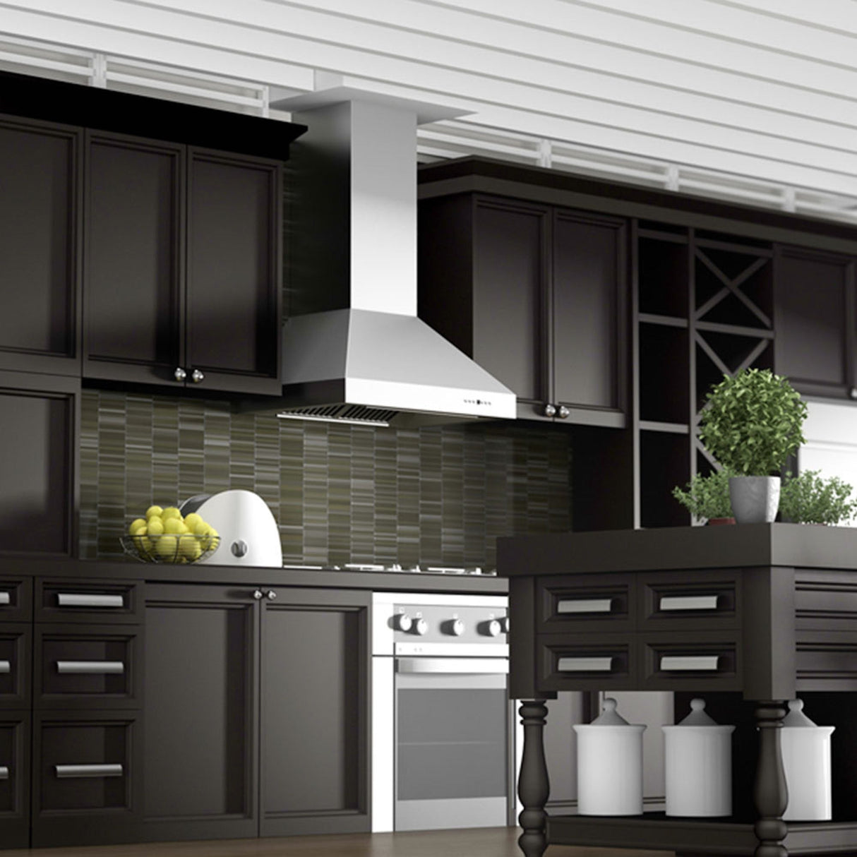 ZLINE 30 in. Professional Convertible Vent Wall Mount Range Hood in Stainless Steel (667-30)