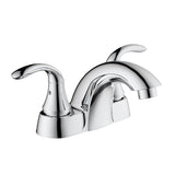 2 Handle Centerset 4-Inch Bathroom Faucet Chrome Polished without Pop-up Drain