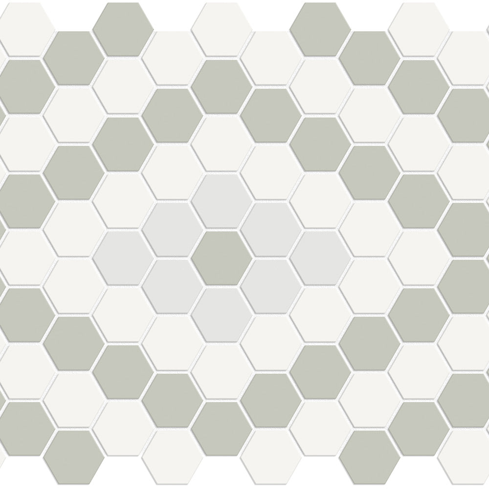 Soho Morning Blend Diamond Pattern Matte Glazed Porcelain Mosaic