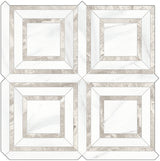 Piazza Mayfair Volakas Polished Glazed Porcelain Mosaic