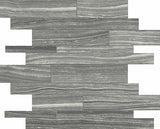 Random Strip Carbon Eramosa Matte Glazed Porcelain Mosaic