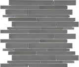 Random Strip Stainless Steel Mosaic