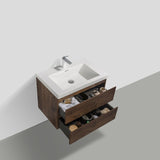 Artland Floating / Wall Mounted Bathroom Vanity With Acrylic Sink