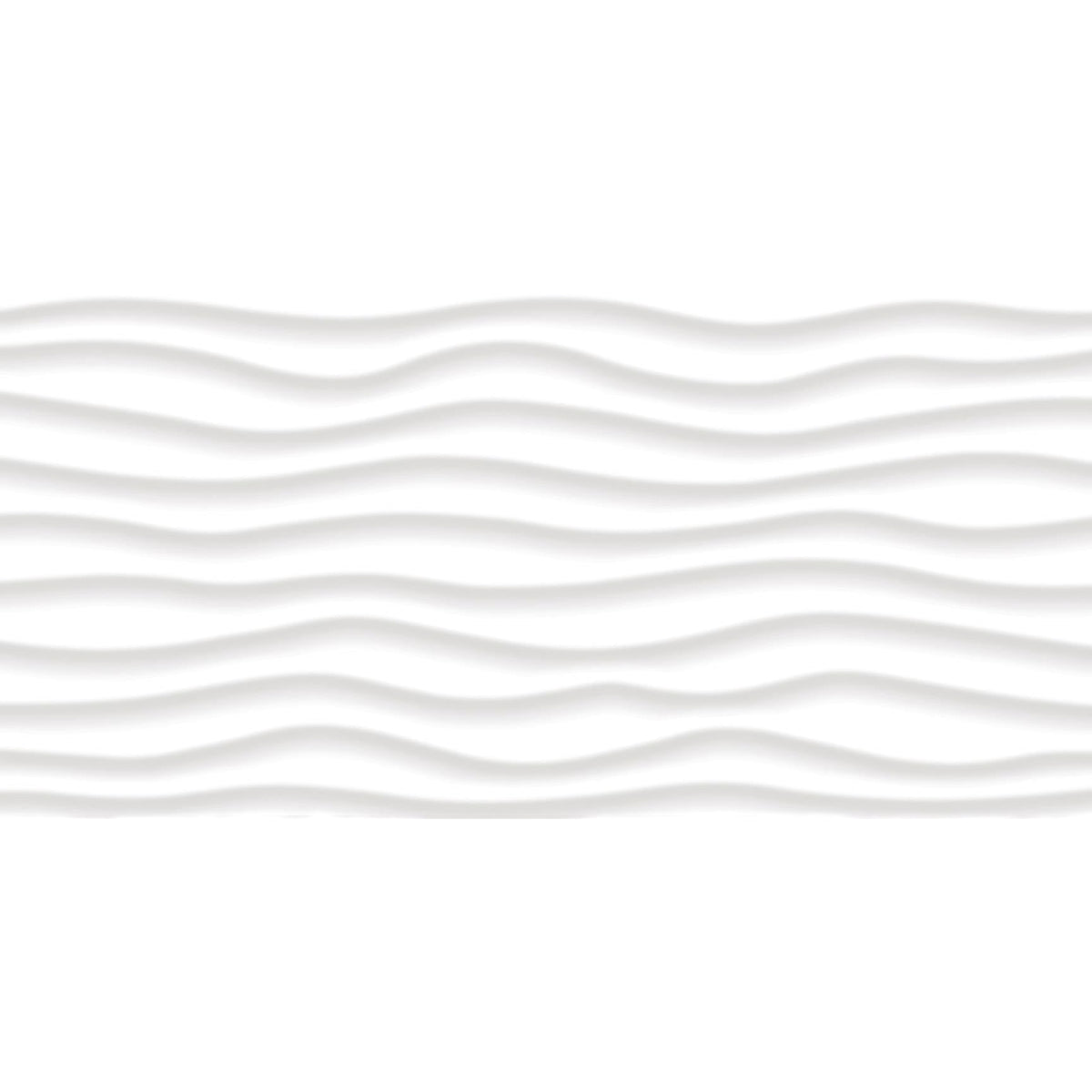 12 x 24 in Linea White Oblique Glossy Rectified Glazed Ceramic Wall Tile