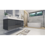 Artland Floating / Wall Mounted Bathroom Vanity With Acrylic Sink