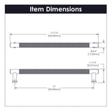 Verge Collection - Belwith Keeler - Appliance Pull, 12" C/C | B079411