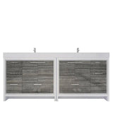 Elegant Ashley Freestanding Bathroom Vanity With Reinforced Double Acrylic Sink, Soft Closing Drawers & Doors