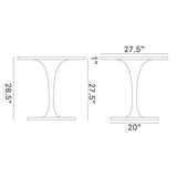 Lippa 28" Round Wood Top Dining Room Table Set - Modern Dining Table Set - BUILDMYPLACE