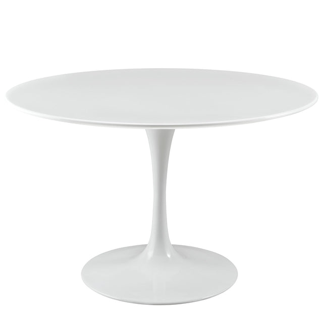 Lippa 47" Round Wood Top Dining Room Table Set - Modern Dining Table Set - BUILDMYPLACE