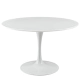 Lippa 47" Round Wood Top Dining Room Table Set - Modern Dining Table Set - BUILDMYPLACE