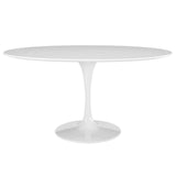 Lippa 60"  Oval Wood Top Dining Room Table Set - Modern Dining Table Set - BUILDMYPLACE