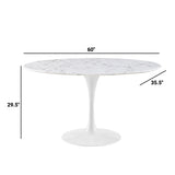 Lippa Artificial Marble Dining Table