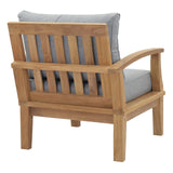 Marina Outdoor Patio Teak Sofa - BUILDMYPLACE