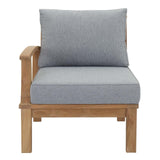 Marina Outdoor Patio Teak Sofa - BUILDMYPLACE