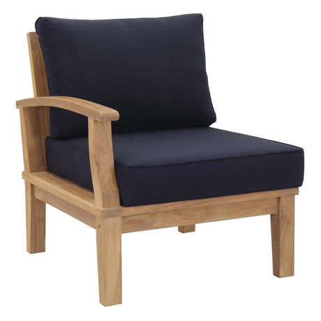 Marina Outdoor Patio Teak Sofa - BUILDMYPLACE