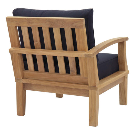Marina Outdoor Patio Teak Sofa - BUILDMYPLACE