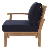 Marina Outdoor Patio Teak Sofa - BUILDMYPLACE