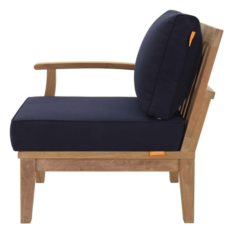 Marina Outdoor Patio Teak Sofa - BUILDMYPLACE