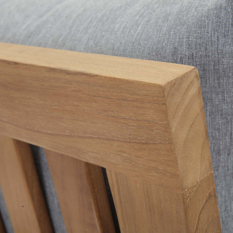 Marina Outdoor Patio Teak Sofa - BUILDMYPLACE