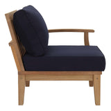 Marina Outdoor Patio Teak Sofa - BUILDMYPLACE
