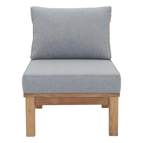 Marina Armless Outdoor Patio Teak Sofa - BUILDMYPLACE