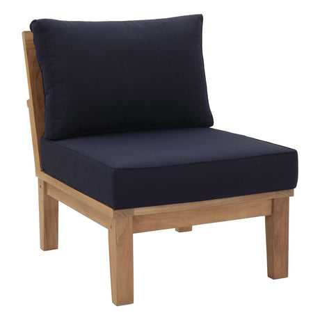 Marina Armless Outdoor Patio Teak Sofa - BUILDMYPLACE
