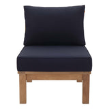 Marina Armless Outdoor Patio Teak Sofa - BUILDMYPLACE