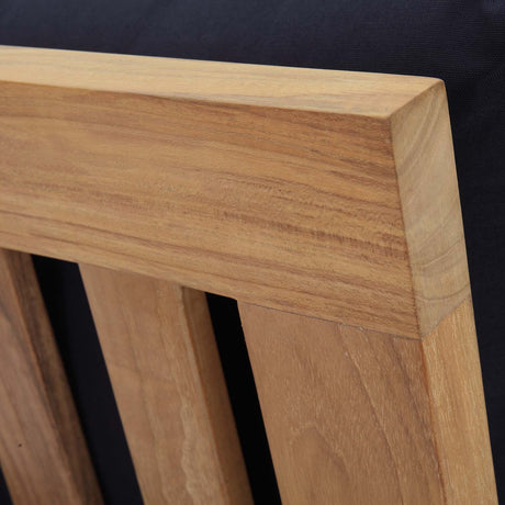 Marina Armless Outdoor Patio Teak Sofa - BUILDMYPLACE