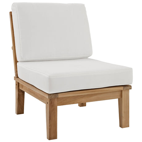 Marina Armless Outdoor Patio Teak Sofa - BUILDMYPLACE