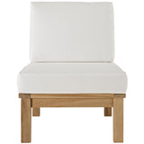 Marina Armless Outdoor Patio Teak Sofa - BUILDMYPLACE