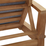 Marina Outdoor Patio Teak Single Chaise - BUILDMYPLACE