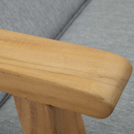 Marina Outdoor Patio Teak Single Chaise - BUILDMYPLACE
