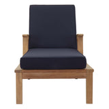 Marina Outdoor Patio Teak Single Chaise - BUILDMYPLACE