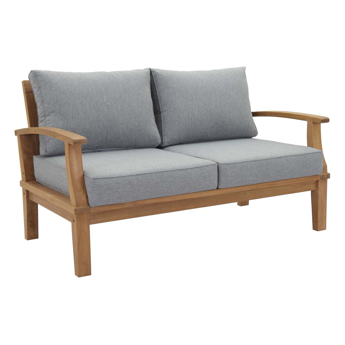 Marina 4 Piece Two Armchair Outdoor Patio Teak Set - BUILDMYPLACE