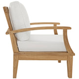 Marina 4 Piece Two Armchair Outdoor Patio Teak Set - BUILDMYPLACE