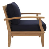 Marina 3 Piece Outdoor Patio Teak Set with Side Table - BUILDMYPLACE