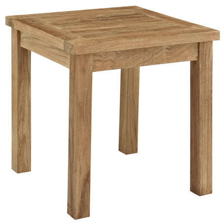 Marina 3 Piece Outdoor Patio Teak Set with Side Table - BUILDMYPLACE