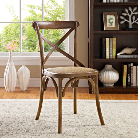Modern Gear Dining Armless Side Chair - Leisure Tea - Breakfast Chair - BUILDMYPLACE