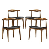 Tracy Dining Chairs Wood Set of 4 - BUILDMYPLACE